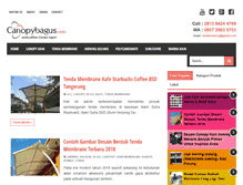 Tablet Screenshot of canopybagus.com